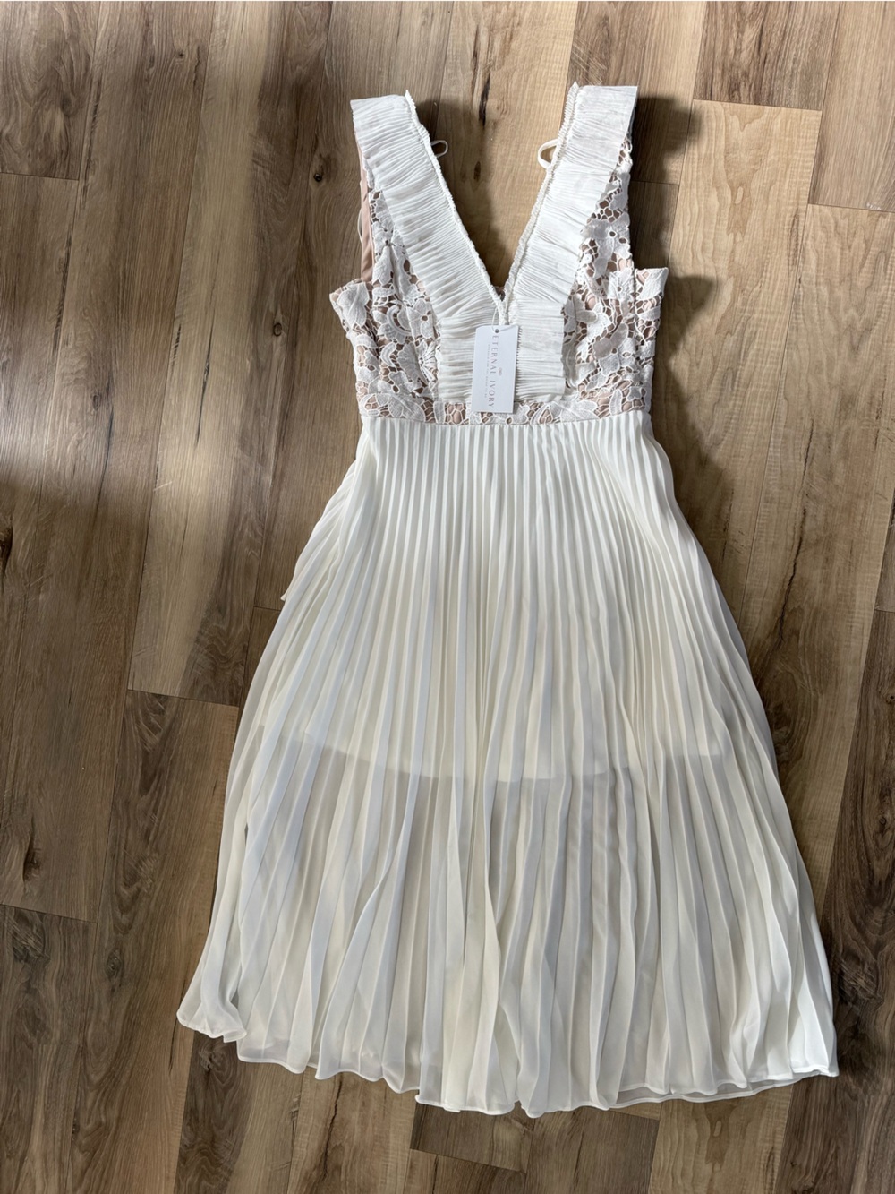 the clothing company Blush Lace-Trim Slip Dress